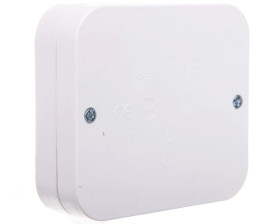 Puszka hermetyczna 5x2,5mm2 90x80x24 IP20 bez dławnic z wkładem biała T-96872