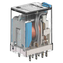 Przekaźnik monostabilny 24V dc DPDT Allen Bradley 100mW, Wciskane 74 O.