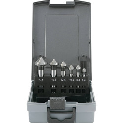 Toolcraft 1614138 Countersink Set 6-Piece HSS For Deburring