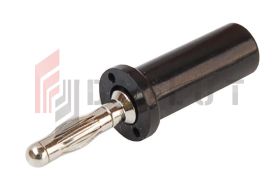Wtyk banan 4mm WB420-BK 50V=/30V~ 24A