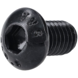 R-TECH 337379 M6 X 10 Hex Socket Button Screws Steel Black - Pack Of 100