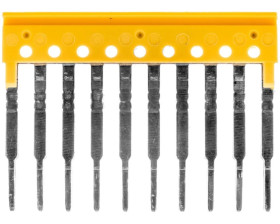 Mostek poprzeczny 10-torowy, raster 3,5mm żółty ZQV 1.5/10 1776200000
