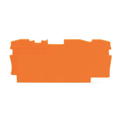 WAGO 2004-1392 1mm End and Intermediate Plate for 2004-1300 Series Orange