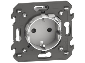 LIVING NOW Gniazdo 2P+Z schuko + USB C - zaciski automatyczne - 2 moduły - białe KW4141USB LEGRAND