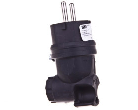 Wtyczka gumowa kątowa 10/16A 2P+Z 230V UNI-SCHUKO IP44 /pełna guma/ TAURUS 05822-s