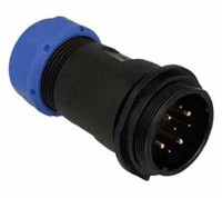 SPP2911-9WZ Wtyk 9 pin (4+5) na kabel (13-16mm) okrągły, zakręcany, wodoodporny - gwint zewnętrzny (25A)