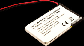 30273 Battery for Playstation 3 Controller, Li-Po, 1000 mAh
