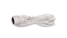 Przedłużacz 1-Gniazdo Z/U 7M /H05vv-F 3X1/ Biały P0117