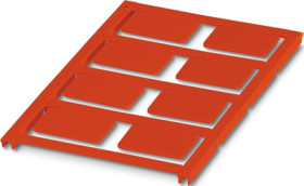 PA device marker, (L x W) 17.6 x 27 mm, red, sheet with 8 pcs, 0830289