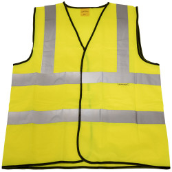Worksafe 9804XXL Hi-Vis Waistcoat (Site and Road Use) Yellow - XX-Large