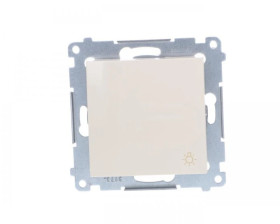 Simon 54 Przycisk /światło/, szybkozłącza, kremowy DS1.01/41