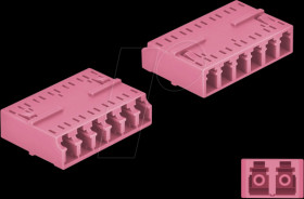 87928 FO coupling LC / LC Hexaplex, violet