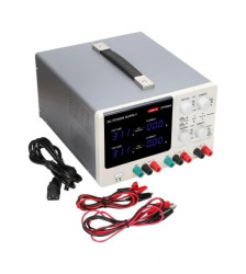 Potrójny stabilizowany zasilacz laboratoryjny z płynną regulacją 2x0-32V 0-3A + 1x5V/3A
