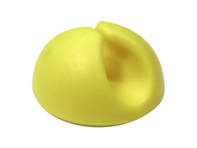 Uchwyt kablowy 5mm Samoprzylepny 30 x 30 x 15mm materiał: PVC Żółty rozdzielacze