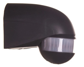 Detektor ruchu na podczerwien PIR 180 stopni IP44 12m antracyt 1171900