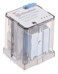 Przekaźnik mocy 12V dc 3PDT Finder 1.3W, Wciskane 110Ω Szybkie łączenie