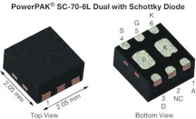 SiA817EDJ P-Channel 30 V (D-S) MOSFET with Schottky Diode