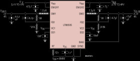 Dual Channel 4A, 42V, Synchronous Step-Down Silent Switcher 2 with 6.2µA Quiescent Current