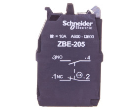 Styk pomocniczy 1Z 1R montaż od góry ZBE205