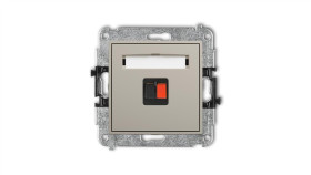 Mini Mechanizm Gniazda Głośnikowego Pojedynczego Taupe 60Mgg-1