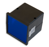 KM-63+PFB Obudowa z tworzywa KM63 wymiary: 72x72x73mm - obudowa tablicowa z filtrem niebieskim - czarna - ABS