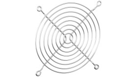 Osłona wentylatora 119 x 119mm wymiary zew 115.6 x 5.6mm rozstaw otworów 4.6mm Stalowe