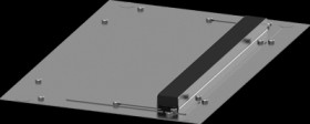 Roof plate, with cable entry, steel, (W x H x D) 400 x 25.5 x 600 mm, 8PQ2304-6BA03