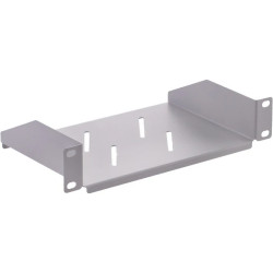 Półka stała do szafy RACK 10 cali 1U 150mm szara
