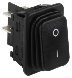Przełącznik kołyskowy Wł.-wył. Nie 20 A DPST Czarny IP65 Marquardt