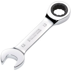 Draper 27891 HI-TORQ&#xAE; Metric Stubby Ratchet Combination Spanner 13mm