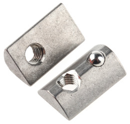 Część łącząca Nakrętka do rowków typu T Rozmiar rowka 8mm RS PRO Element mocowania i łączenia Rozmiar gwintu M6