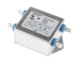 Filtr RFI, 1-fazowy, 10A, 250 V AC, 60Hz, Montaż kołnierzowy, seria: B84111A, EPCOS
