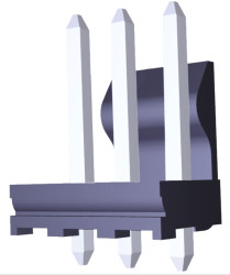 Złącze szpilkowe 3-pinowe raster: 3.96mm -rzędowe Molex Przewlekany 13.0A 600.0 V.