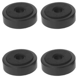 Stopki nóżki ozdobne do sprzętu RTV 48mm czarne BLACK x4szt.