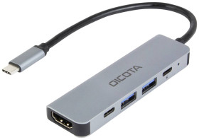 Hub Multiport USB-C® USB 3.2 Gen 2 (USB 3.0) Dicota Zubehör PC 5 Portów aluminiowa obudowa, z wtyczką USB-C, obsługa ult