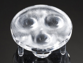 Soczewka LED szerokokątna 3-LEDowa 35 (Dia.) x 15mm, D 35mm, kąt widzenia ±20°, do użytku z Cree MC-E, Cree MHB-A, Cree