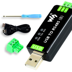 Konwerter przemysłowy USB - RS485 (B) CH343G od Waveshare + przedłużacz USB