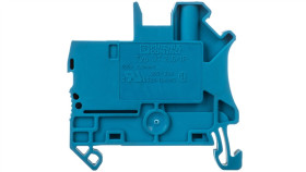 Złączka Szynowa 2-Przewodowa 2,5Mm2 Śrubowo/Wtykowa Niebieska Ut 2,5/1P Bu...