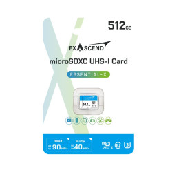 Karta Micro SD MicroSDXC, 512 GB, Exascend Essential X