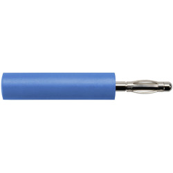 Sch&#xFC;tzinger A 20-40 S Ni/BL Adapter 4 mm Pin Blue 1pc