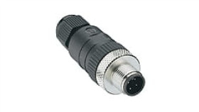 Złącze Do Samokonfekcjonowania M12 Męskie Proste 4-Pinowe Z Gwintowanym...