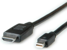 Kabel DisplayPort długość 2m B: HDMI A: Złącze DP (Display Port) Mini męskie Roline