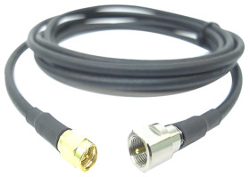 Kabel koncentryczny złącze A SMA złacze B FME długość 5m typ kabla RF LLC200A Z zakończeniem