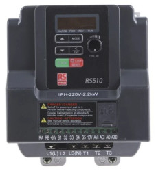 Przekształtnik częstotliwości 1-fazowy 21 A 2,2 kW 0.01 → 599Hz 230 V AC IP20 Silniki AC RS PRO