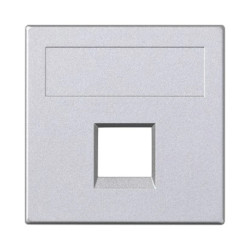 Simon Connect Płytka S500, 1x RJ bez osłon Reichle de Massari (RiM) aluminium 50020185-033