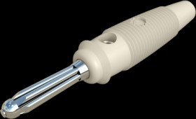 4 mm plug, screw connection, 1.5 mm², CAT O, white, 930726107