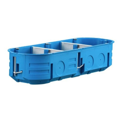 Puszka podtynkowa potrójna niebieska P3x60K samogasnąca bezhalogenowa 32324203