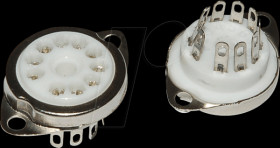 DEKALDRAHTKERAM Tube socket, Dekal-1 wire/chassis 10-pin fixed ring