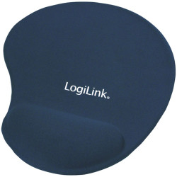 LogiLink&#xAE; ID0027B Mousepad With GEL Wrist Rest Support Blue
