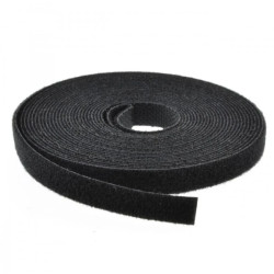 Taśma rzepowa 10mm 5m czarna Back to Back